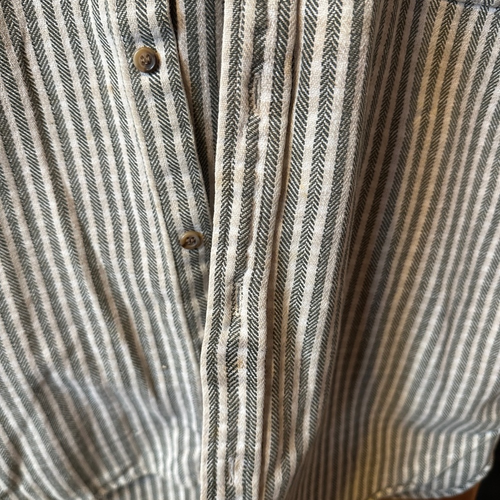 Vintage St. John’s bay herringbone button down long sleeve shirt  Authentic. - Picture 8 of 8
